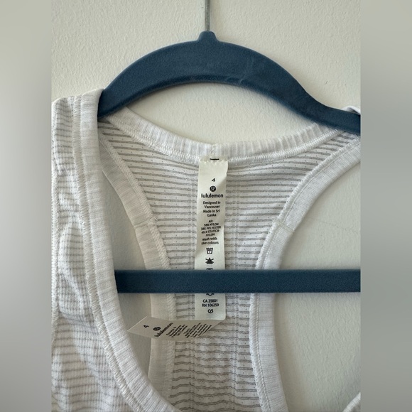 Lululemon Swiftly Tech Racerback Tank Top in White, size 4 NWT - Picture 5 of 6